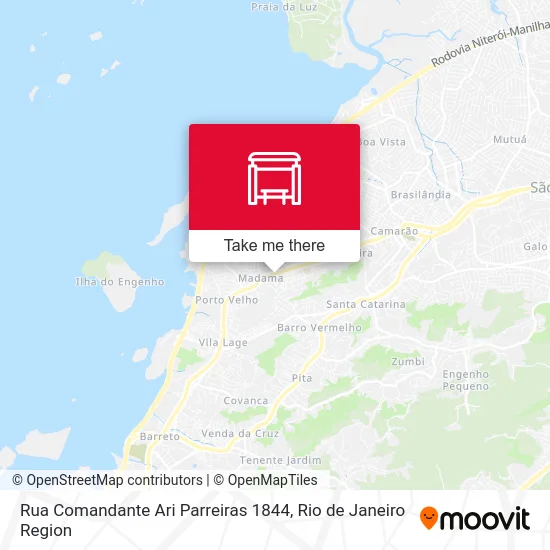 Rua Comandante Ari Parreiras 1844 map