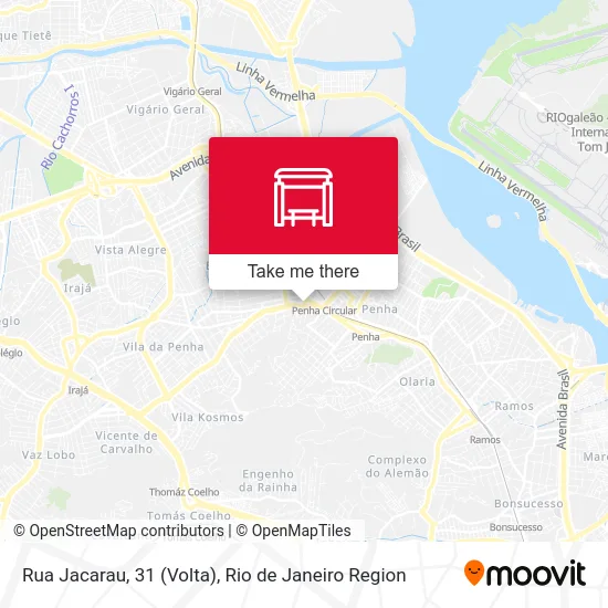Rua Jacarau, 31 (Volta) map