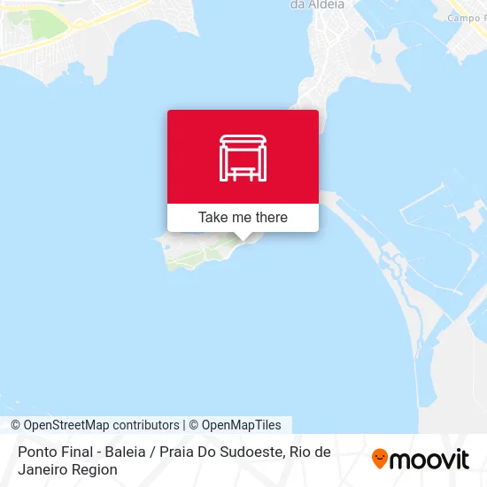 Ponto Final - Baleia / Praia Do Sudoeste map