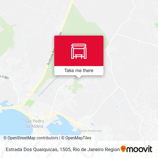 Estrada Dos Quaiquicas, 1505 map