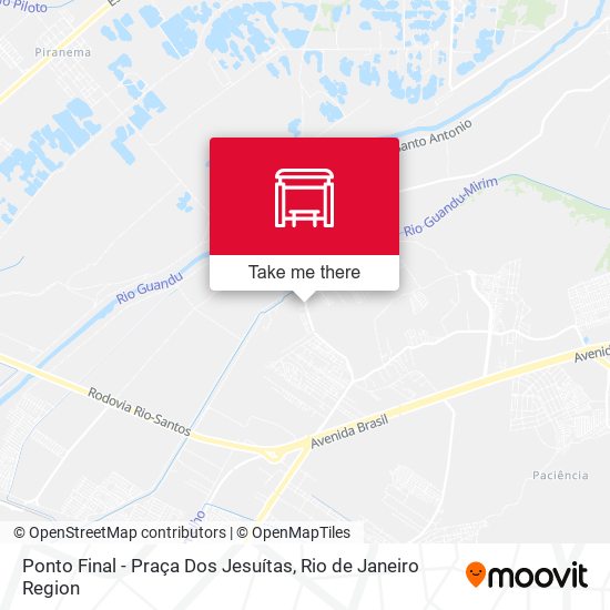 Ponto Final - Praça Dos Jesuítas map