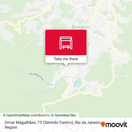 Mapa Omar Magalhães, 75 (Sentido Centro)