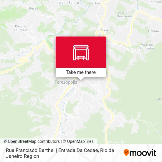 Rua Francisco Barthel | Entrada Da Cedae map
