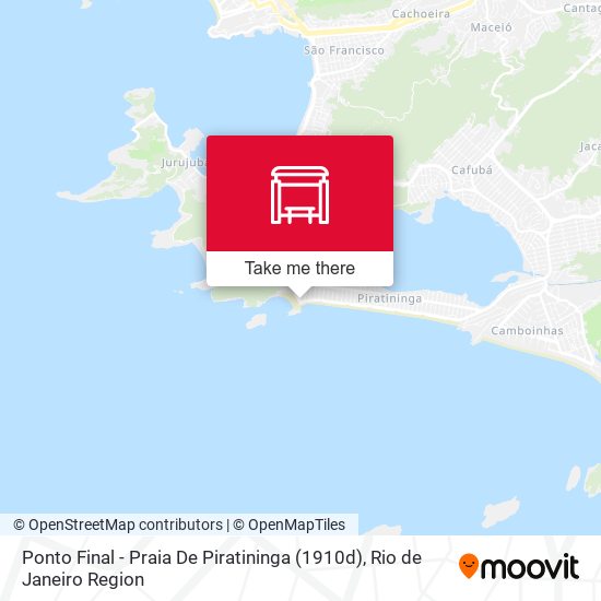 Ponto Final - Praia De Piratininga (1910d) map