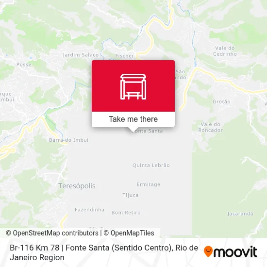 Br-116 Km 78 | Fonte Santa (Sentido Centro) map