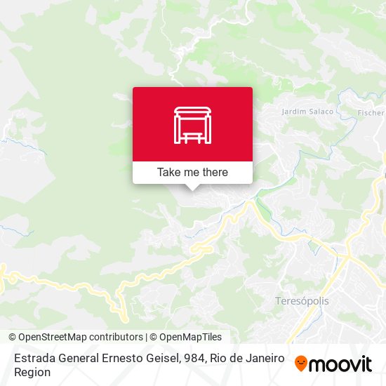 Estrada General Ernesto Geisel, 984 map
