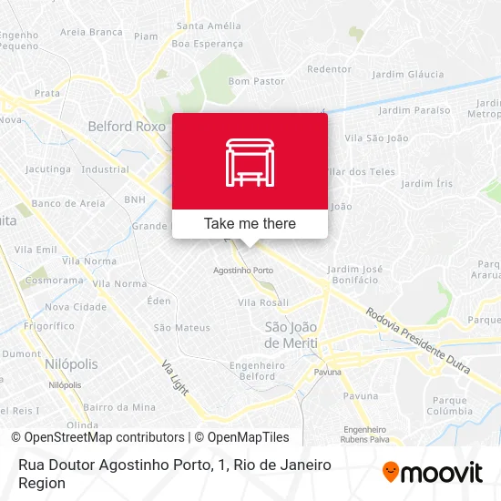 Rua Doutor Agostinho Porto, 1 map