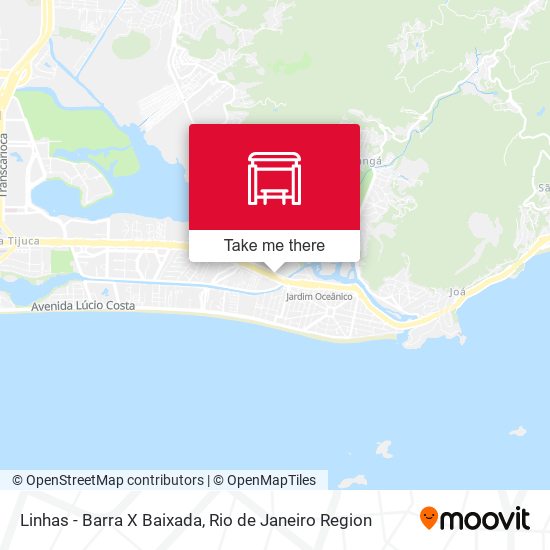 Linhas - Barra X Baixada map