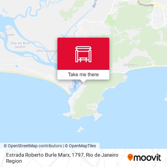 Estrada Roberto Burle Marx, 1797 map