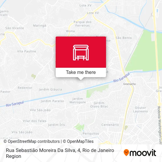Rua Sebastião Moreira Da Silva, 4 map