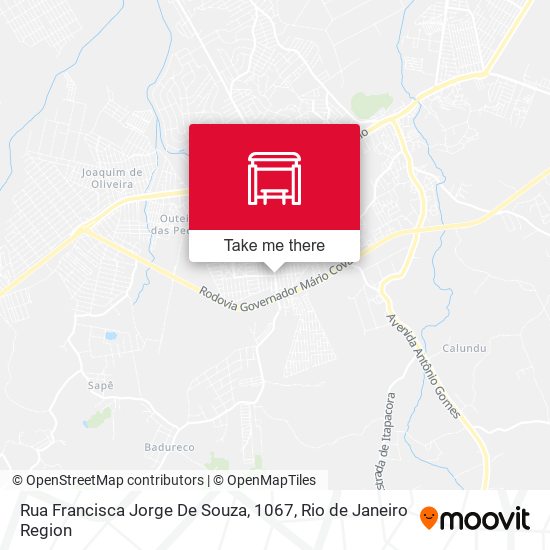 Rua Francisca Jorge De Souza, 1067 map