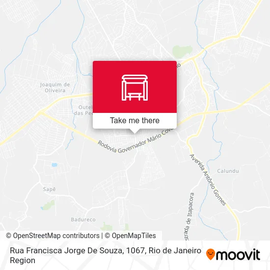 Rua Francisca Jorge De Souza, 1067 map