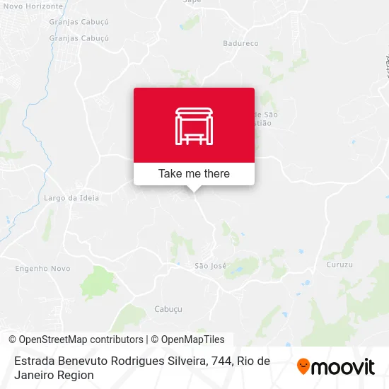 Estrada Benevuto Rodrigues Silveira, 744 map