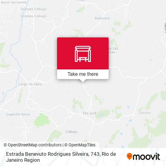 Estrada Benevuto Rodrigues Silveira, 743 map