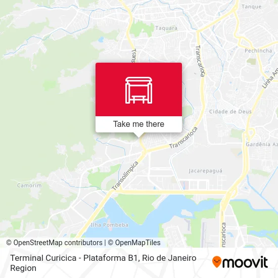 Terminal Curicica - Plataforma B1 map