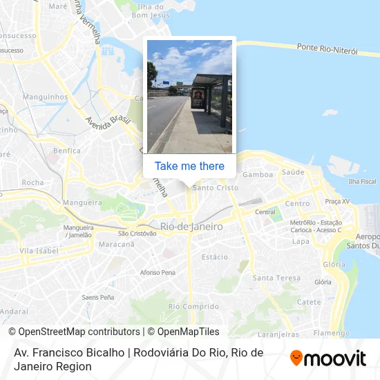Av. Francisco Bicalho | Rodoviária Do Rio map