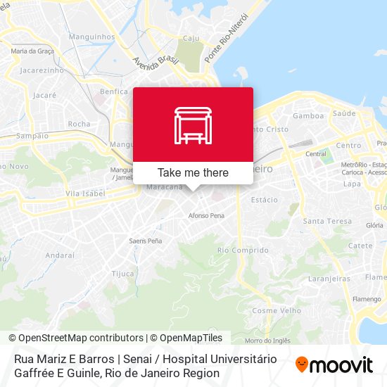 Rua Mariz E Barros | Senai / Hospital Universitário Gaffrée E Guinle map