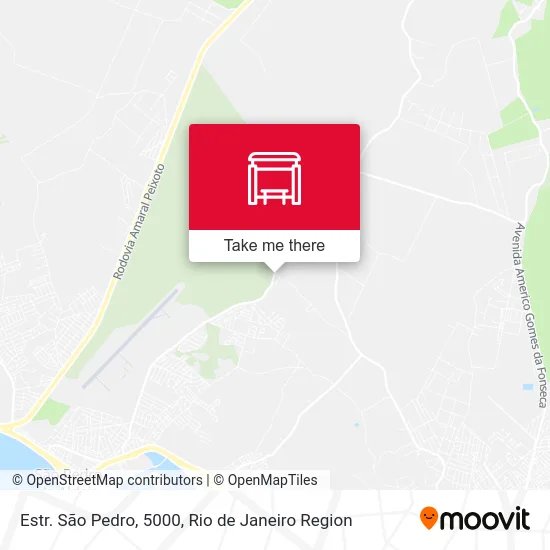 Estr. São Pedro, 5000 map