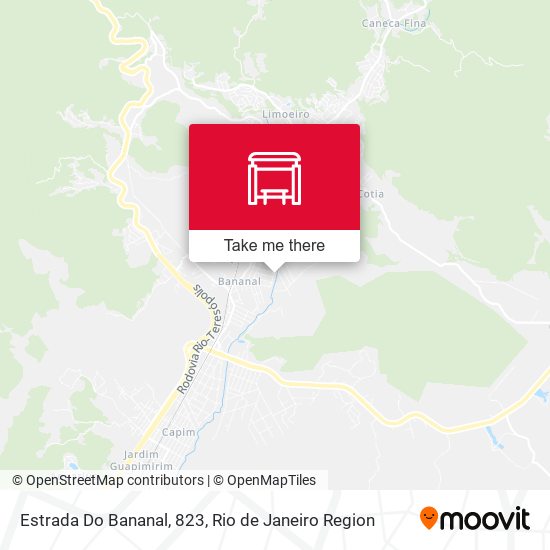 Estrada Do Bananal, 823 map