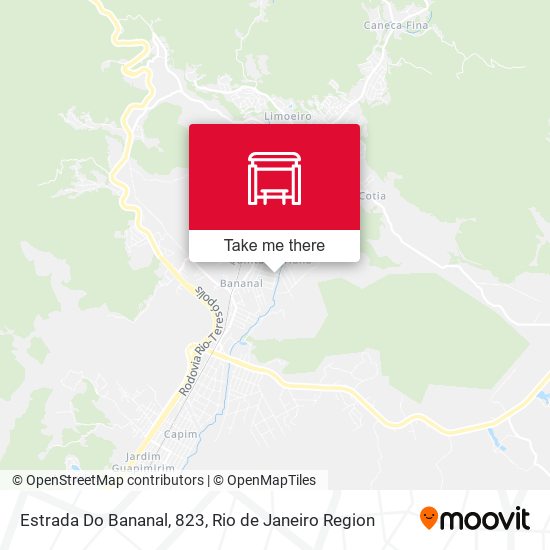 Estrada Do Bananal, 823 map