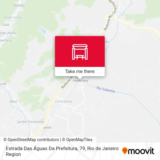Estrada Das Águas Da Prefeitura, 79 map