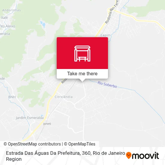Estrada Das Águas Da Prefeitura, 360 map
