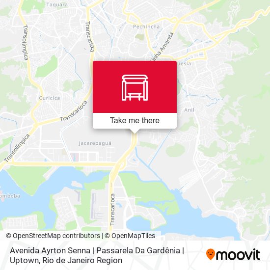 Avenida Ayrton Senna | Passarela Da Gardênia | Uptown map