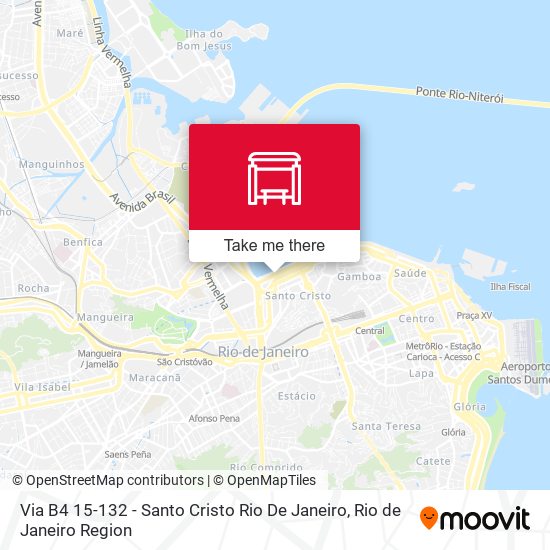 Mapa Via B4 15-132 - Santo Cristo Rio De Janeiro