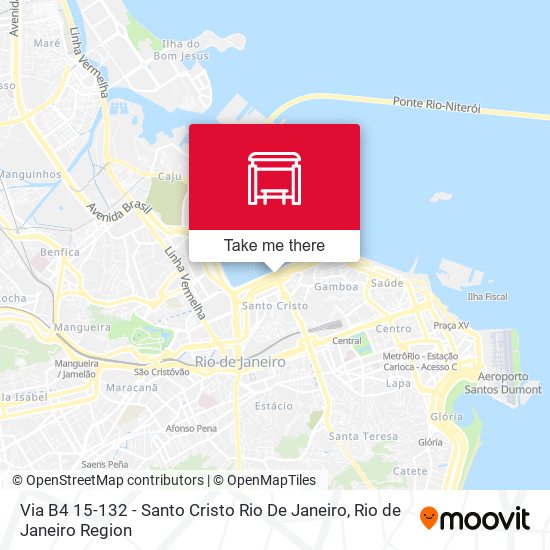 Via B4 15-132 - Santo Cristo Rio De Janeiro map