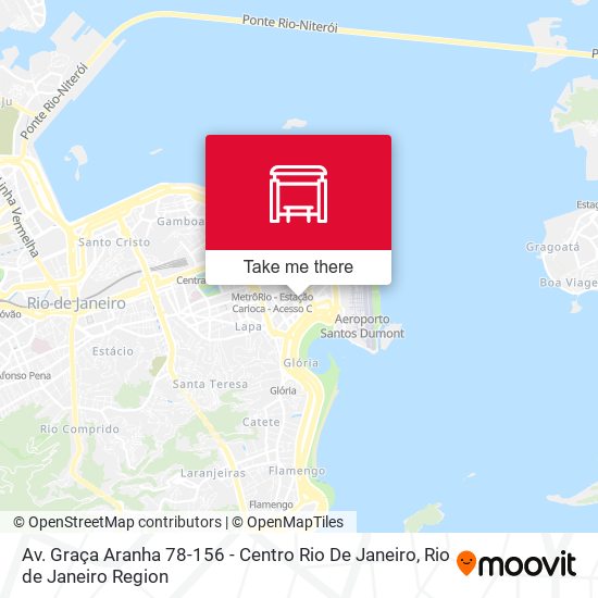 Mapa Av. Graça Aranha 78-156 - Centro Rio De Janeiro