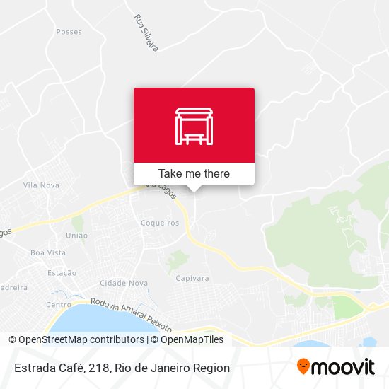 Estrada Café, 218 map