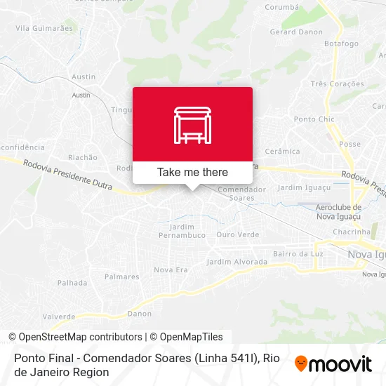 Ponto Final - Comendador Soares (Linha 541l) map