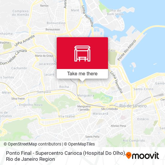 Ponto Final - Supercentro Carioca (Hospital Do Olho) map