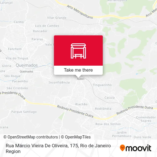 Rua Márcio Vieira De Oliveira, 175 map