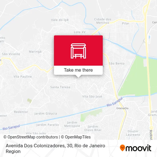 Avenida Dos Colonizadores, 30 map