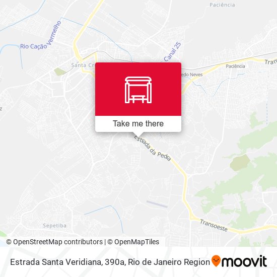 Mapa Estrada Santa Veridiana, 390a
