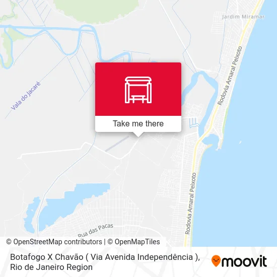 Botafogo X Chavão ( Via Avenida  Independência ) map