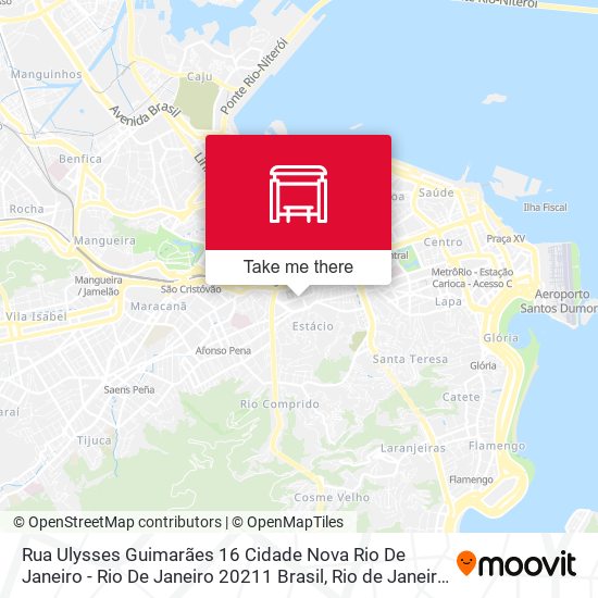 Mapa Rua Ulysses Guimarães 16 Cidade Nova Rio De Janeiro - Rio De Janeiro 20211 Brasil