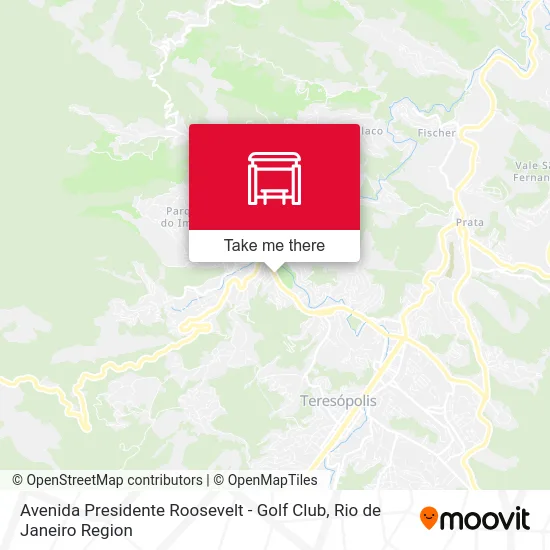 Avenida Presidente Roosevelt - Golf Club map