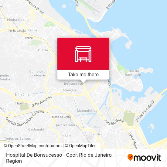 Hospital De Bonsucesso - Cpor map