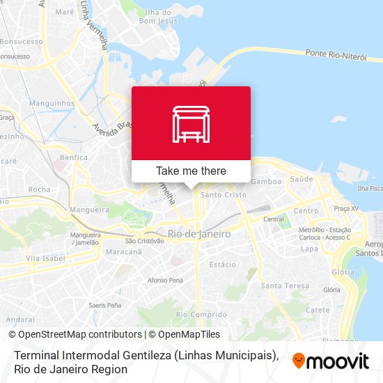 Terminal Intermodal Gentileza (Linhas Municipais) map