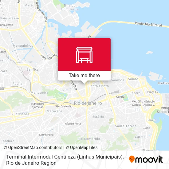 Terminal Intermodal Gentileza (Linhas Municipais) map