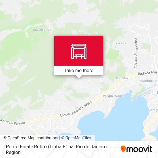 Ponto Final - Retiro map