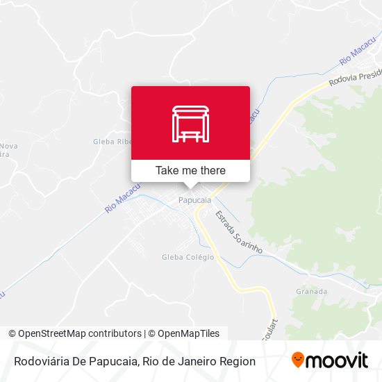 Rodoviária De Papucaia map