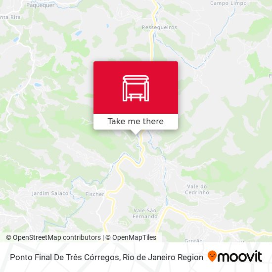 Ponto Final De Três Córregos map