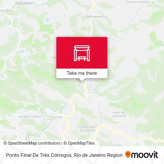 Ponto Final De Três Córregos map