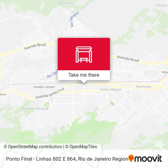 Ponto Final - Linhas 802 E 864 map