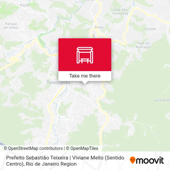 Prefeito Sebastião Teixeira | Viviane Mello (Sentido Centro) map