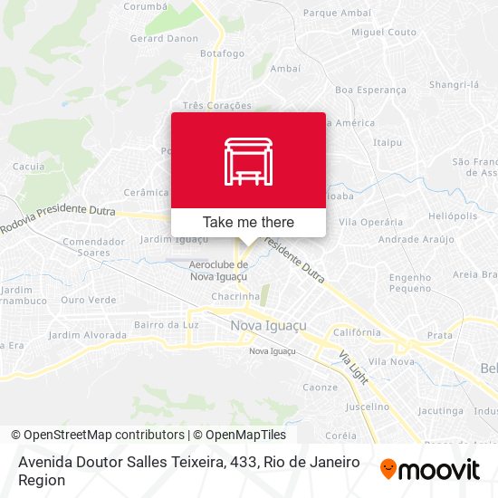 Mapa Avenida Doutor Salles Teixeira, 433