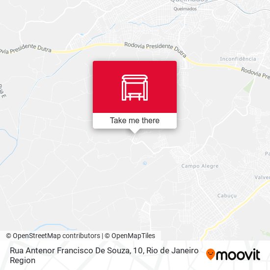 Rua Antenor Francisco De Souza, 10 map